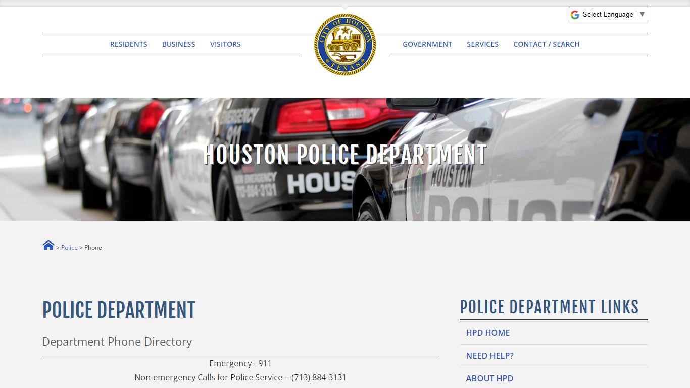 Department Phone Directory - Houston